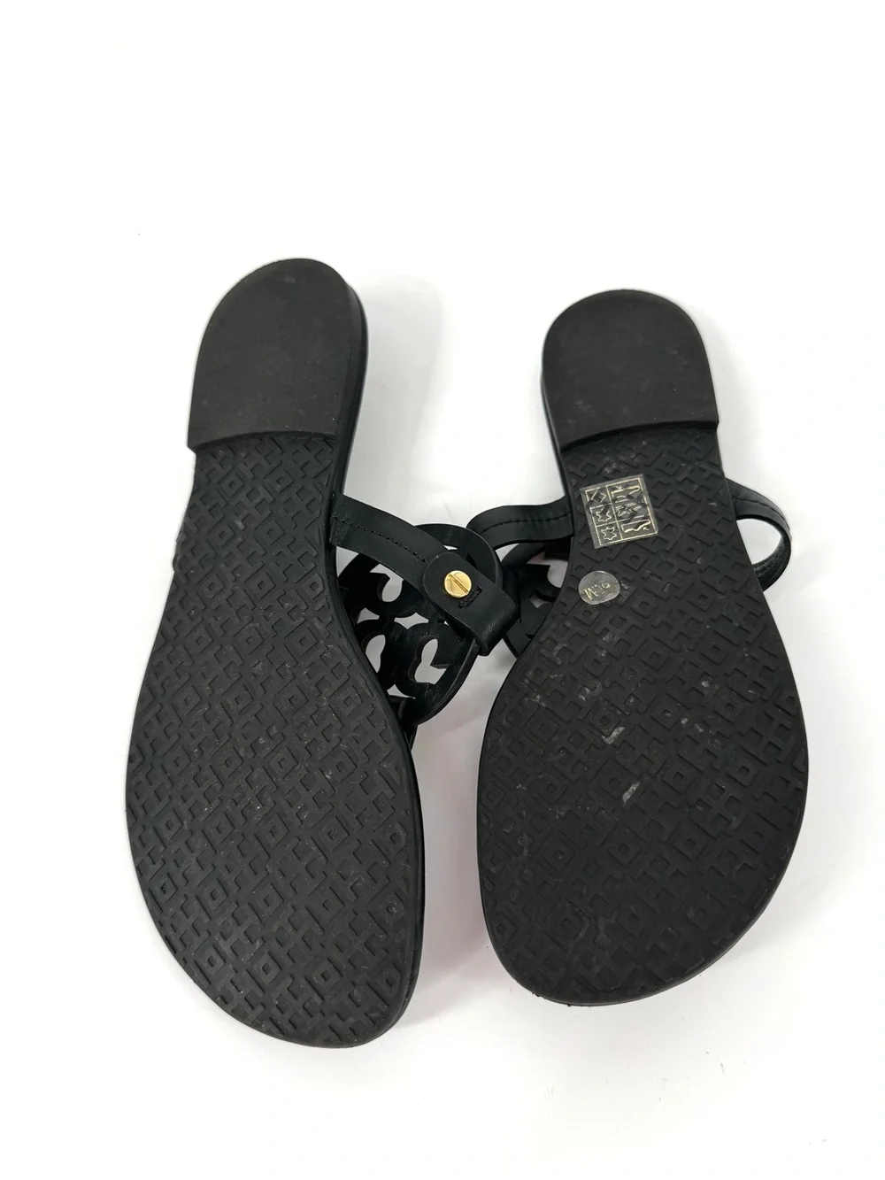 Tory Burch Miller Sandals Black Leather